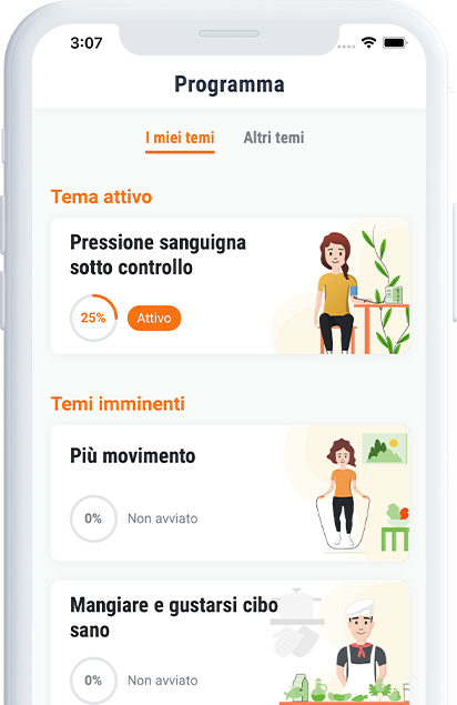 Programma della figura nell'App Manoa